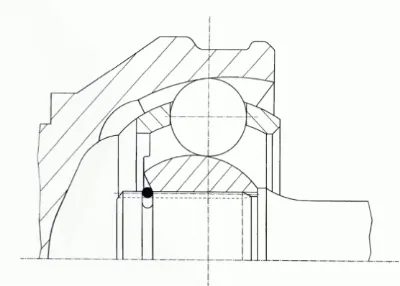 ШРУС наружный задний SPIDAN 21488
