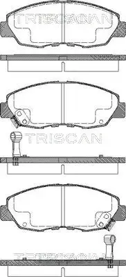 Передние тормозные колодки 811040972 Triscan