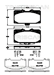Колодки передние на Subaru Impreza II GD, GG
