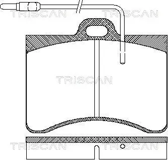 Передние тормозные колодки 95624480 Peugeot/Citroen