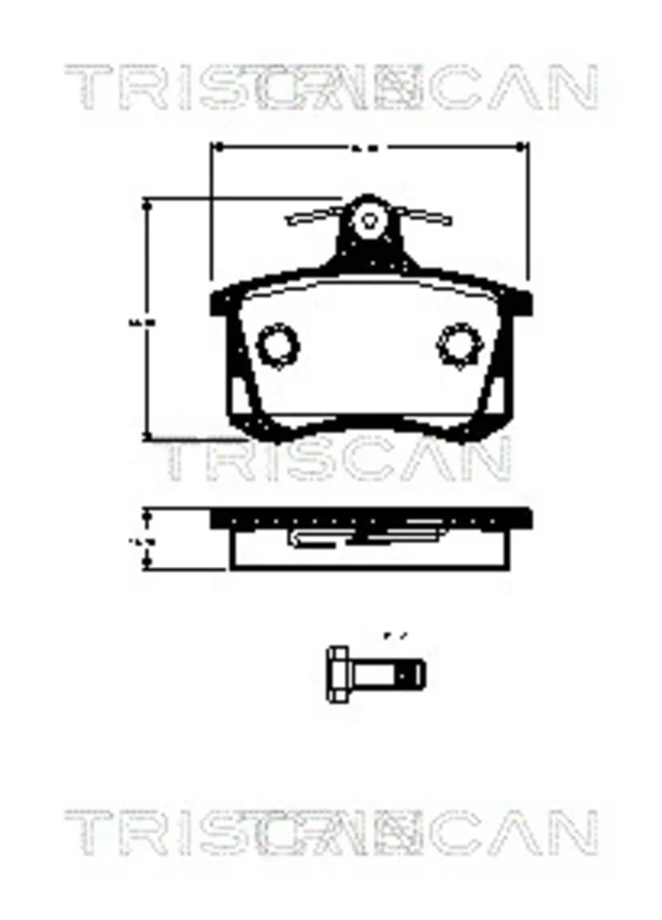Тормозные колодки Audi 100