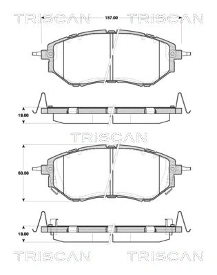 Тормозные колодки Subaru Legacy
