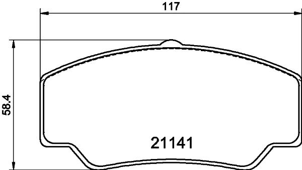 Передние тормозные колодки T0348 HELLA-PAGID