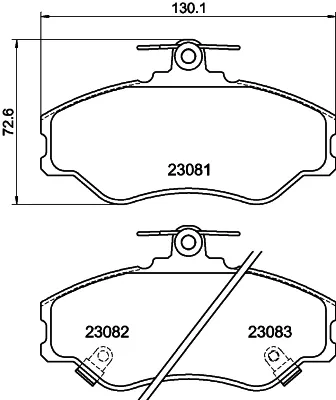Передние тормозные колодки T3036 HELLA-PAGID