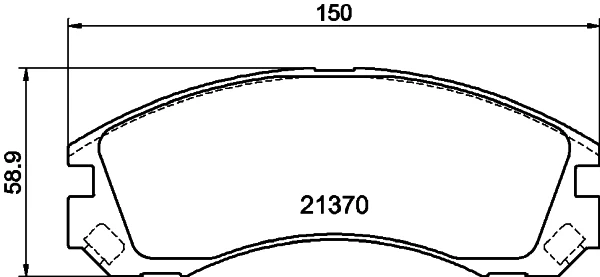 Передние тормозные колодки T1491 HELLA-PAGID