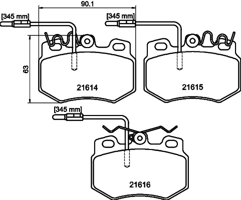 Передние тормозные колодки T5074 HELLA-PAGID