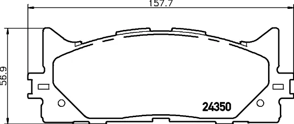 Передние тормозные колодки T1605 HELLA-PAGID