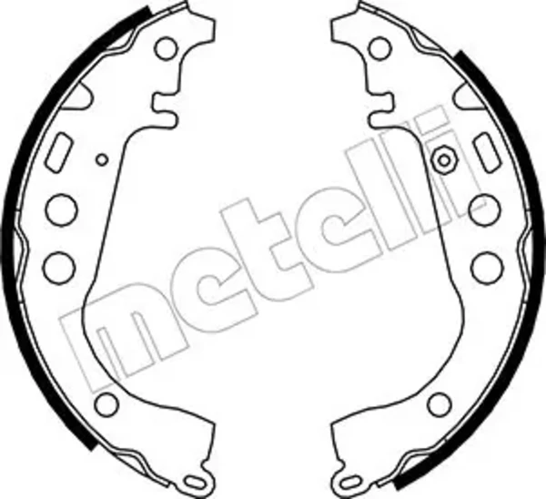 Задние барабанные колодки 530431 Metelli