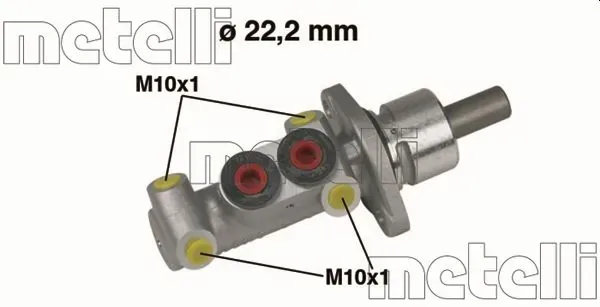 Главный тормозной цилиндр 050302 Metelli
