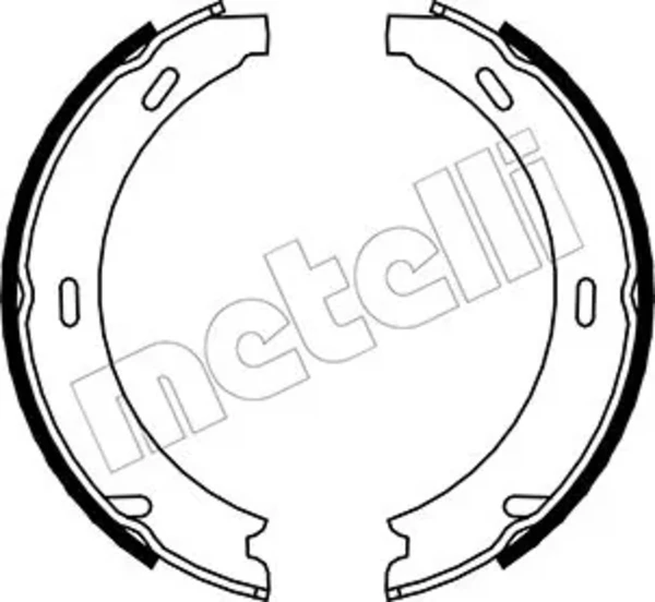 Колодки ручника 530233 Metelli