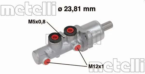 Главный тормозной цилиндр 050668 Metelli