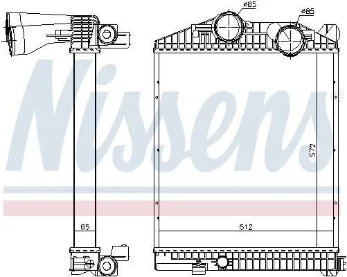 Интеркулер 97033 Nissens