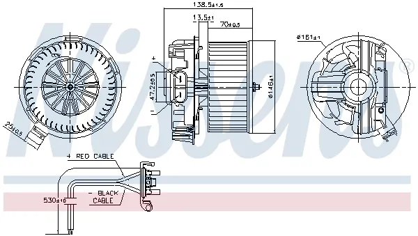 Вентилятор печки 87385 Nissens