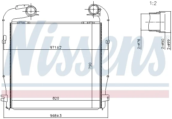 Интеркулер 97080 Nissens