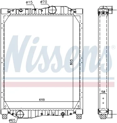 Радиатор 69609 Nissens