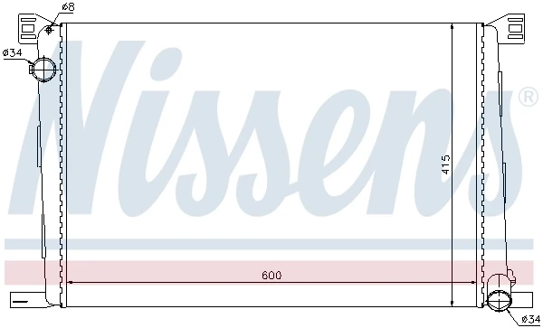 Радиатор 69706 Nissens