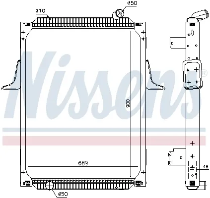 Радиатор 637892 Nissens