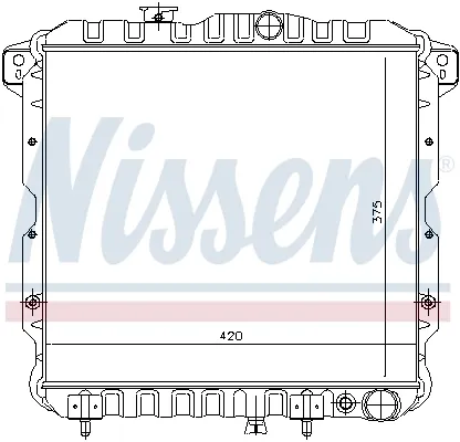 Радиатор 62814 Nissens