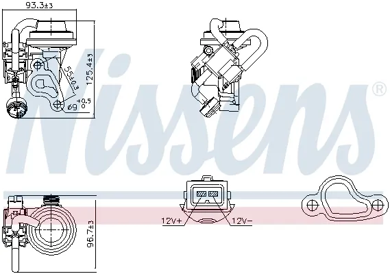 Клапан ЕГР 98344 Nissens