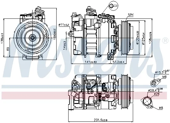  Компрессор кондиционера Rover 75 