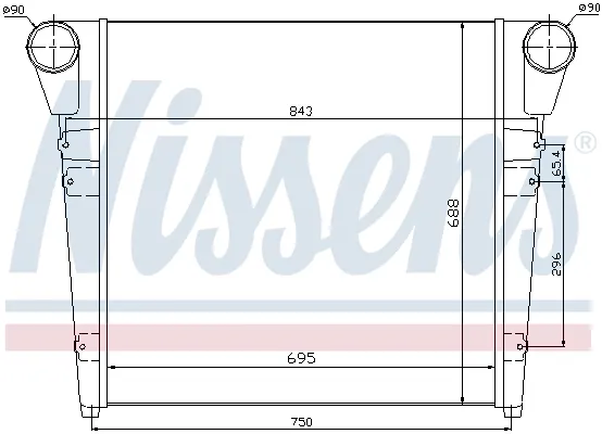 Интеркулер 97052 Nissens