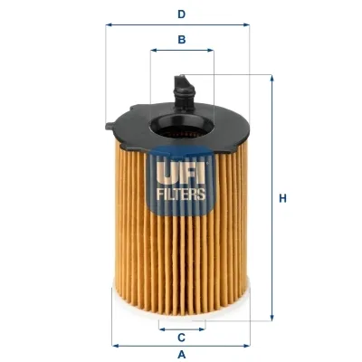 Фильтр масла UFI 2503700