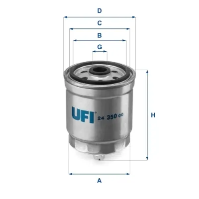 Топливный фильтр 2435000 UFI