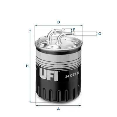 Топливный фильтр 2407700 UFI