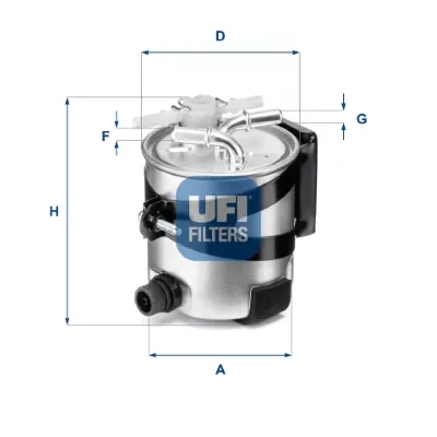 Топливный фильтр 5541800 UFI