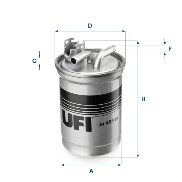 Топливный фильтр 2445100 UFI