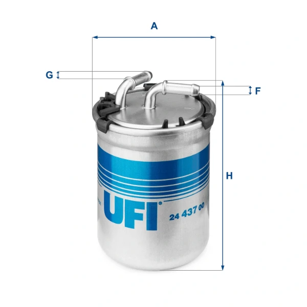 Топливный фильтр 2443700 UFI