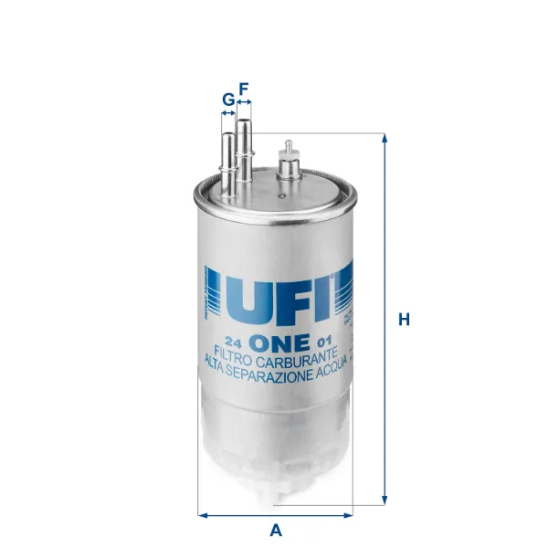 Топливный фильтр 24ONE01 UFI