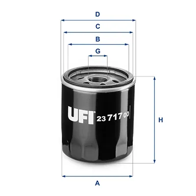 Масляный фильтр 2371700 UFI