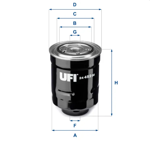 Топливный фильтр 2445200 UFI