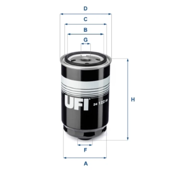 Топливный фильтр 2412200 UFI