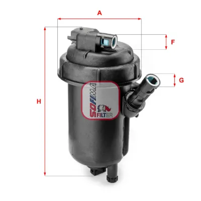 Корпус топливного фильтра SOFIMA S5152GC