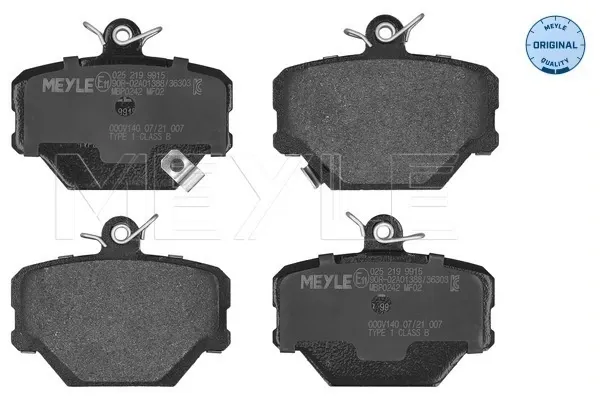Передние тормозные колодки Smart FORTWO 450