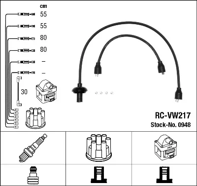 Высоковольтные провода 0948 NGK