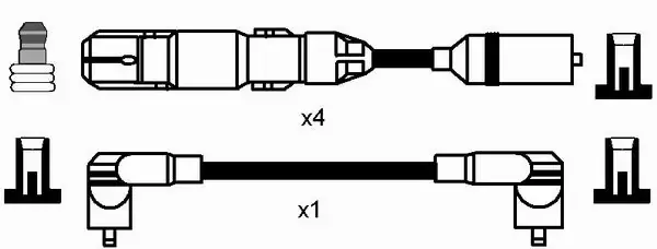 Высоковольтные провода 7318 NGK