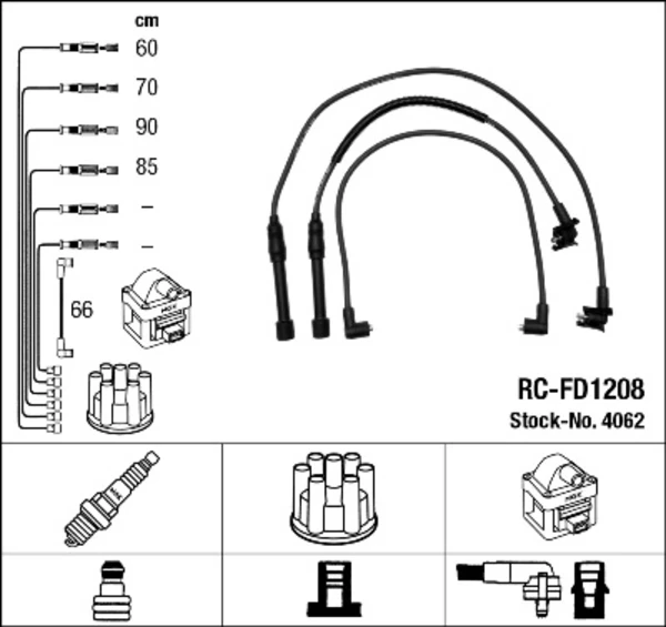 Высоковольтные провода RCFD1216 NGK