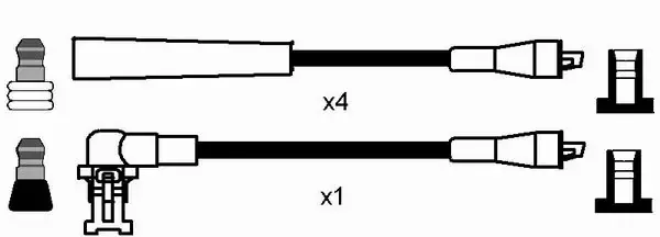 Высоковольтные провода Volvo 240 P242, P244