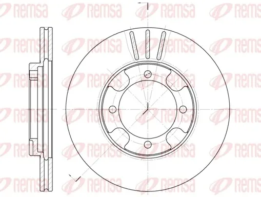 Передние тормозные диски 638910 Remsa