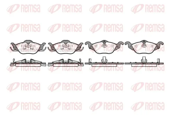Передние тормозные колодки 068402 Remsa