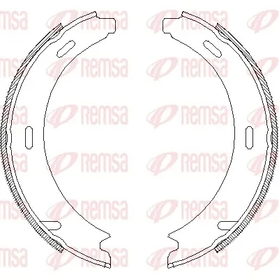 Колодки ручника 409301 Remsa