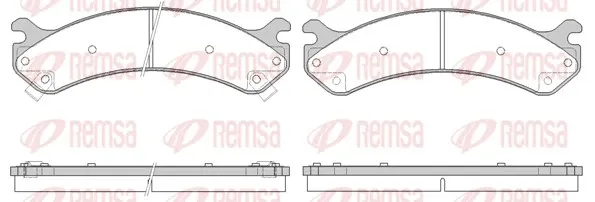 Передние тормозные колодки 075602 Remsa