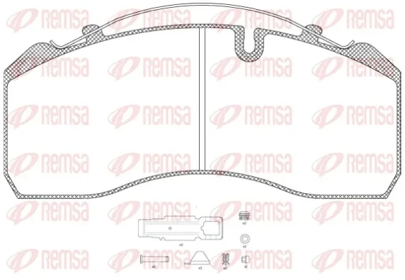 Передние тормозные колодки JCA81480 Remsa