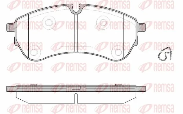 Передние тормозные колодки 183000 Remsa