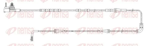 Датчик износа тормозных колодок передний 001194 Remsa