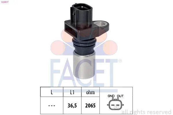 Датчик коленвала 90417 Facet