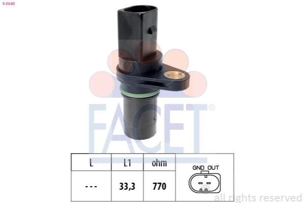Датчик коленвала 90640 Facet